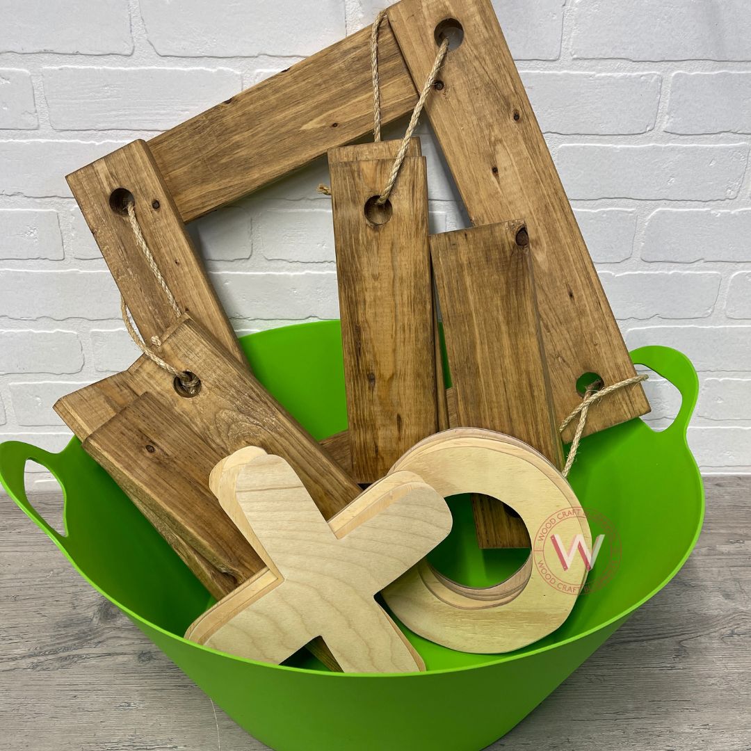 Handcrafted Wooden Tic-Tac-Toe Set