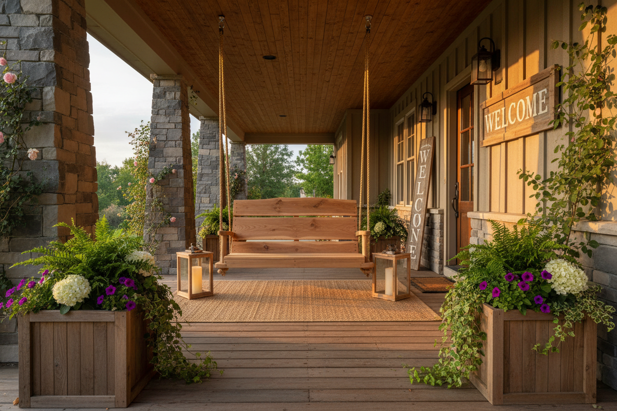 Rustic Farmhouse Porch Hero